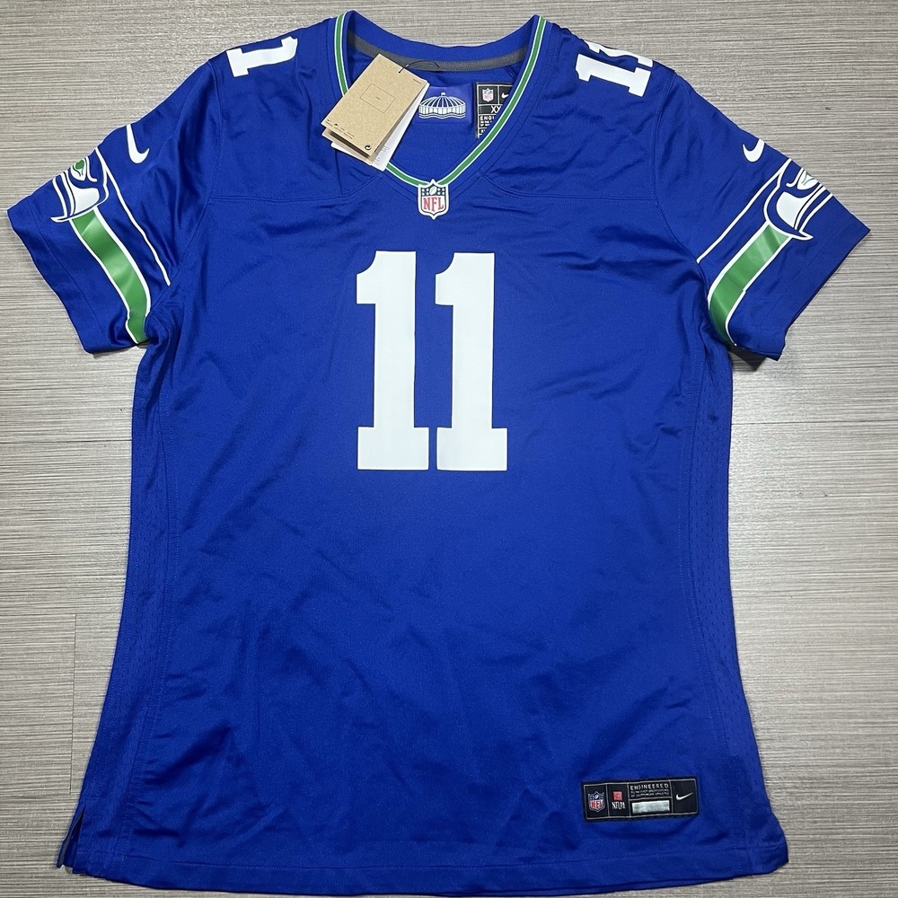 Nike Seattle Seahawks Jaxon Smith-Njigba Womens Throwback Game Jersey 2XL NWT - Picture 3 of 4
